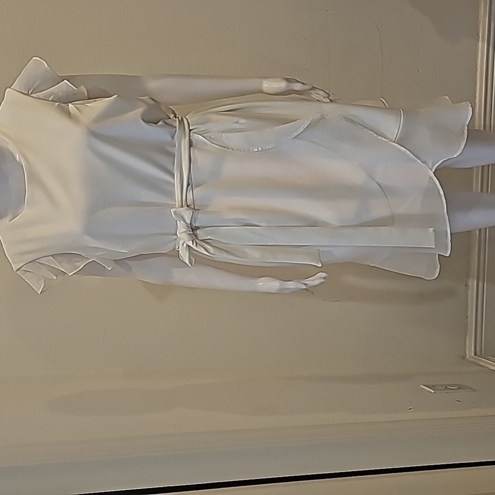 Shelby & Palmer White dress fully lined Size 14
